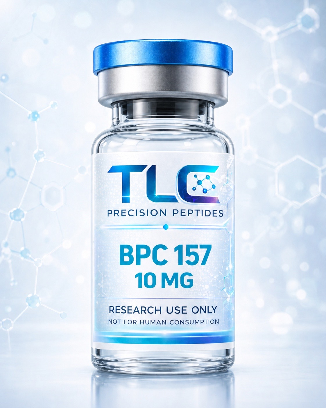 BPC-157 10mg lyophilized research peptide vial, Trusted Lyophilized Concepts